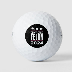 Balles De Golf Je vote pour le condamné Felon Pro Trump 2024