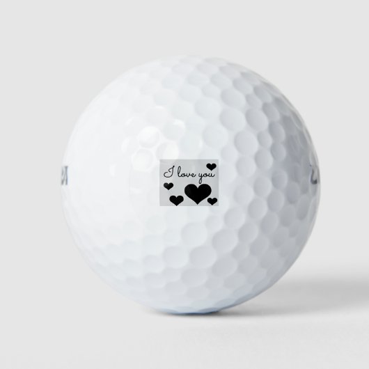 BALLES DE GOLF ***JE VOUS AIME*** GOLF BALL (Devant)