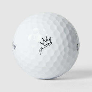 Balles De Golf Jésus-Christ Est Roi Cadeau de l'Église Chrétienne