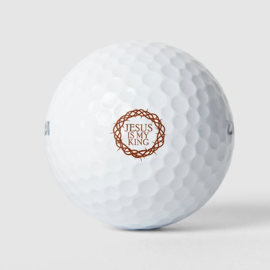 Balles De Golf Jésus est mon roi (Devant)