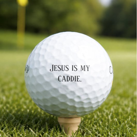 Balles De Golf 'Jesus is My Caddie' Les golfeurs chrétiens se com