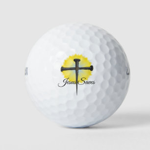 Balles De Golf Jésus sauve la Croix