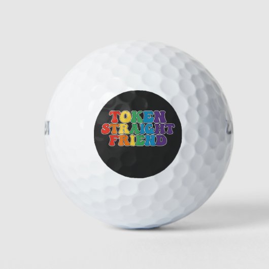 Balles De Golf Jeton super LGBT Pride (Devant)