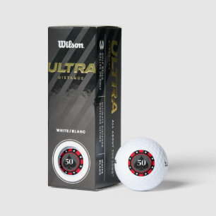 Balles De Golf Jeu de cadeau de golf à puce de poker personnalisé