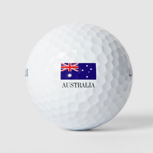 Balles De Golf Jeu de golf drapeau australien | Australie fierté (Devant)