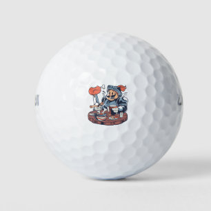 Balles De Golf Jeu de mots drôle sur la nourriture de poulet