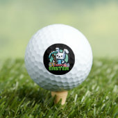 Balles De Golf Jeu de pixels de lapin de Pâques heureux  (T-shirt Insitu)