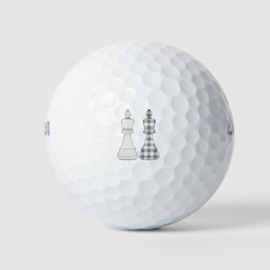 Balles De Golf Jeu Sur Les Échecs (Devant)