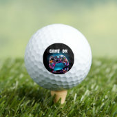 Balles De Golf Jeu Sur Vibrant (T-shirt Insitu)