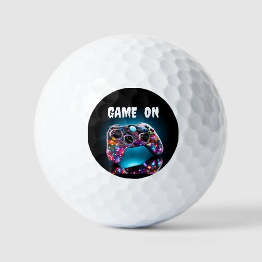 Balles De Golf Jeu Sur Vibrant (Recto)