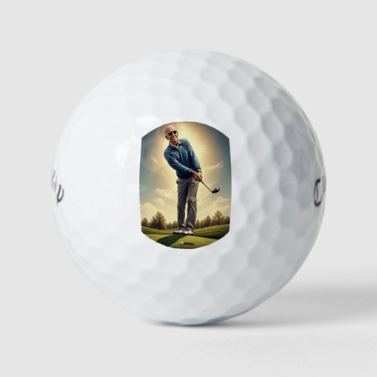 Balles De Golf Joe Biden heureux (Devant)