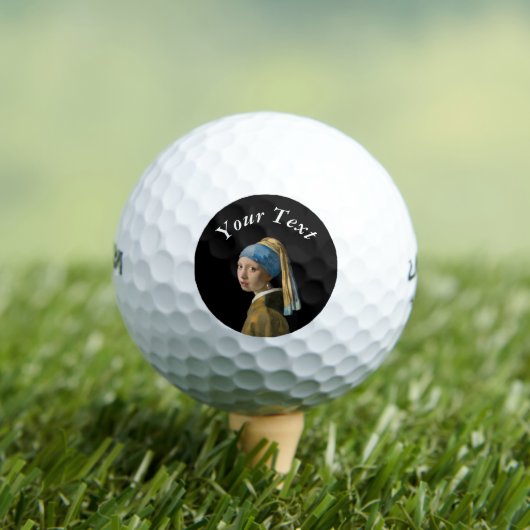 Balles De Golf Johannes Vermeer - Fille avec une oreille perle (T-shirt Insitu)