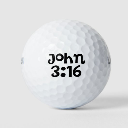 Balles De Golf John 3:16 (Devant)
