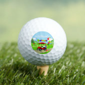 Balles De Golf Joli 4e anniversaire Red Golf Cart Boy's (T-shirt Insitu)