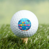 Balles De Golf Joli Anniversaire dauphin marin (T-shirt Insitu)