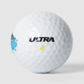 Balles De Golf joli ballon de golf de requin souriant (Logo)