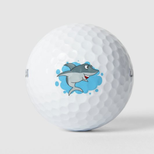 Balles De Golf joli ballon de golf de requin souriant (Devant)