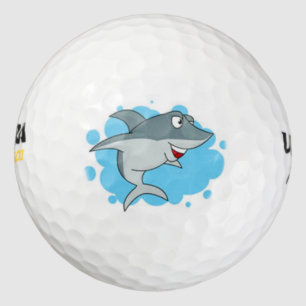 Balles De Golf joli ballon de golf de requin souriant