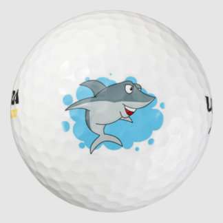 Balles De Golf joli ballon de golf de requin souriant