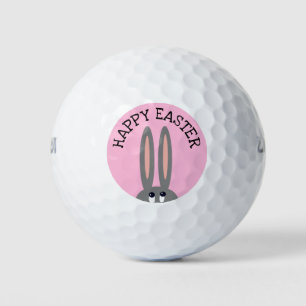 Balles De Golf Joli Bunny de Pâques Balls de golf rose