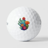 Balles De Golf Joli cactus en fleurs (Recto)