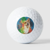 Balles De Golf Joli Corgi. (Recto)