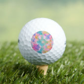 Balles De Golf Joli Cravate-Dye Timbre rose Arc-en-ciel Motif (T-shirt Insitu)