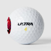 Balles De Golf Joli Ensemble De Roses Rouges (Logo)