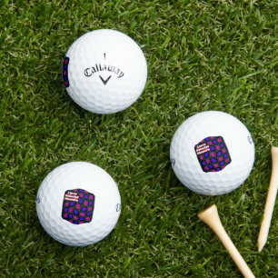 Balles De Golf Joli Motif de fleurs roses