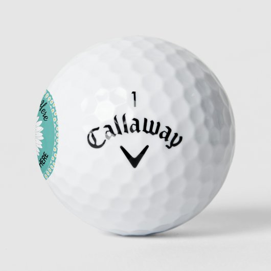 Balles De Golf Joli Petit Daisy (Logo)