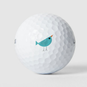 Balles De Golf Joli petit oiseau bleu