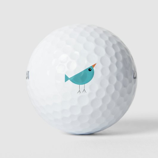 Balles De Golf Joli petit oiseau bleu (Devant)