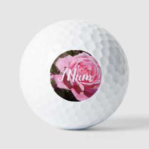 Balles De Golf Joli rose Rose Vintage Fleur Anniversaire Mum Golf