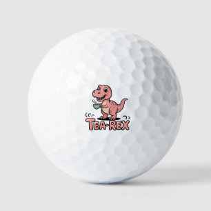 Balles De Golf Joli Tea-Rex Dinosaure Rose – Le Thé Arrive !