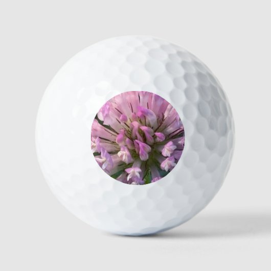 Balles De Golf Jolie fleur de trèfle (Recto)