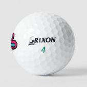 Balles De Golf Jolie Fleur Rose (Logo)