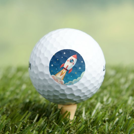 Balles De Golf Jolie fusée spatiale qui décolle (T-shirt Insitu)