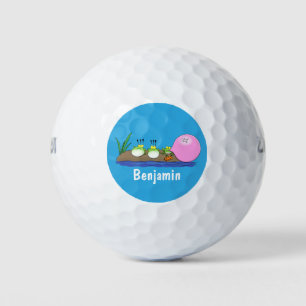 Balles De Golf Jolie grenouilles drôles bubblegum dessin animé il