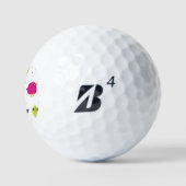 Balles De Golf Jolis oiseaux colorés (Logo)