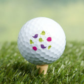 Balles De Golf Jolis oiseaux colorés (T-shirt Insitu)