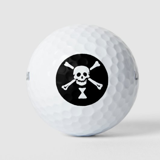 Balles De Golf Jolly roger Drapeau Emanuel Wynne Pirate (Devant)