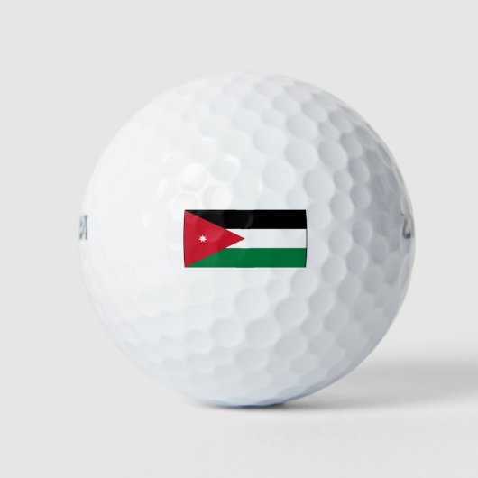Balles De Golf Jordanie - Drapeau national - Actuel (Devant)