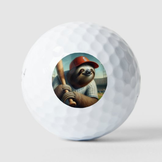 Balles De Golf Joueur de baseball Sloth (Devant)