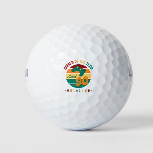Balles De Golf Joueur De L'Année Niveau 90 Déverrouillé Cadeau An (Devant)