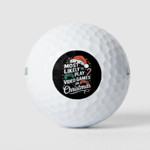 Balles De Golf Joueur Le Plus Probable À Jouer À Des Jeux Vidéo À