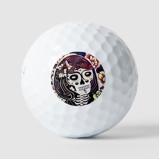 Balles De Golf Jour de la coupe du crâne mort (2) (Devant)