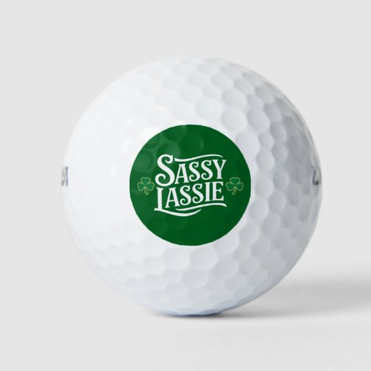Balles De Golf Jour de la Saint Patrick Sassy Lassie Funny Irish  (Devant)