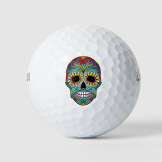 Balles De Golf Jour du crâne brillant mort