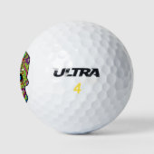 Balles De Golf Jour du crâne vert mort (Logo)