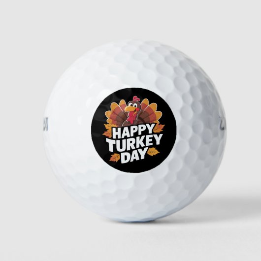 Balles De Golf Joyeuse fête de Thanksgiving Day Gift (Devant)